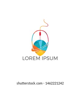 Online Travel vector logo design concept. Vector sign holidays on line.