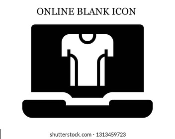 online Tshirt icon. Editable online Tshirt icon for web or mobile.