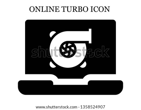 online Turbo icon. Editable online Turbo icon for web or mobile.