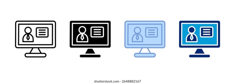 Online Tutor-Symbol Sammlung mehrerer Stile festlegen