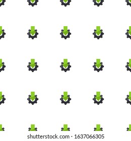 Online tutorial icon pattern seamless isolated on white background. Editable flat Online tutorial icon. Online tutorial icon pattern for web and mobile.