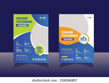 Online Tutoring Sessions, Course Flyer Template, Online Class Flyers, Education Flyer, Online Course Flyers And Poster