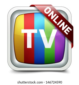 Online TV button