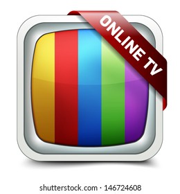 Online TV button