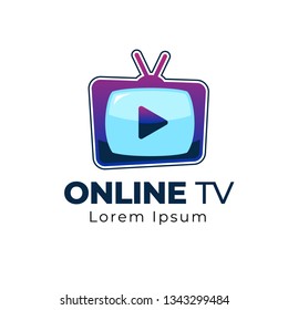Online TV media Logo Template