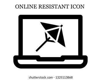 online Umbrella icon. Editable online Umbrella icon for web or mobile.