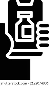 Online Vaccine Icon, Vaccination, Vaccine Against Virus Sign and Symbols.
