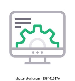 online vector color line icon 