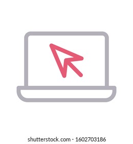 online vector color line icon 