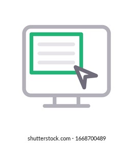 icono de línea de color vectorial en línea 