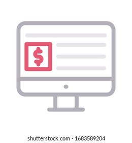 icono de línea de color vectorial en línea 