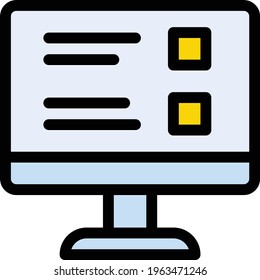 icono de línea de color de vector en línea