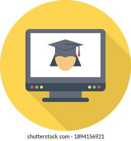 online vector colour flat icon
