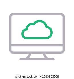 online vector colour line icon 