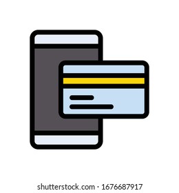 icono de color plano vectorial en línea 