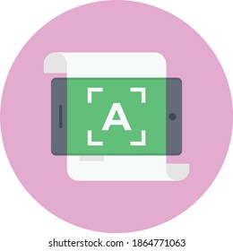 online vector flat color icon