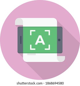 online vector flat color icon