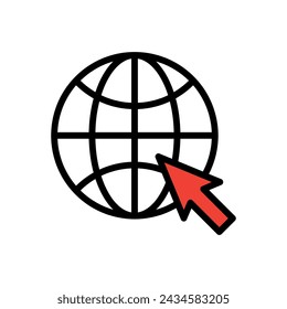 online vector flat color icon simple illustration on white background..eps