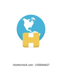online vector flat colour icon 