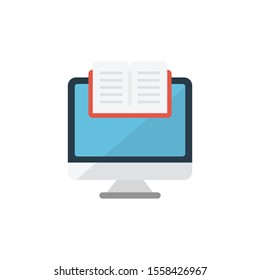 online vector flat colour icon 