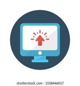 online vector flat colour icon 