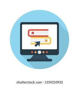 online vector flat colour icon 