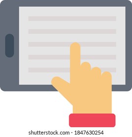 online vector flat colour icon 