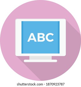 online vector flat colour icon