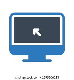 online vector glyph color icon 