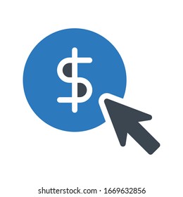online vector glyph color icon 