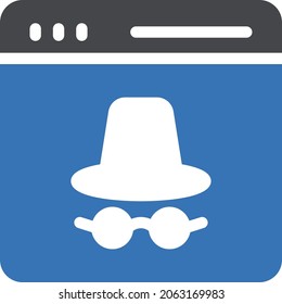 online vector glyph colour icon