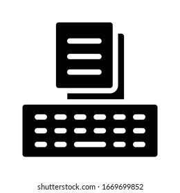 online vector glyph flat icon 