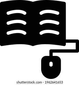 online vector glyph flat icon