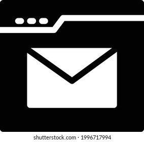 online vector glyph flat icon