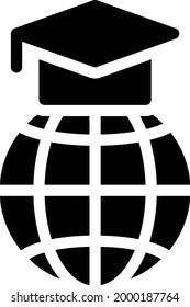 online vector glyph flat icon