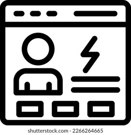 Online-Vektorgrafik auf transparentem Hintergrund. Hochwertige Symbole. Dünne Vektorsymbole für Konzept und Grafikdesign. 
