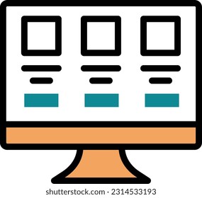 online Vector illustration on a transparent background. Premium quality symmbols. Line Color vector icons for concept and graphic design.
