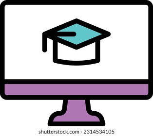 online Vector illustration on a transparent background. Premium quality symmbols. Line Color vector icons for concept and graphic design.