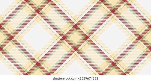 Online vector tartan plaid, warp fabric pattern textile. Thin seamless texture background check in white and light color.