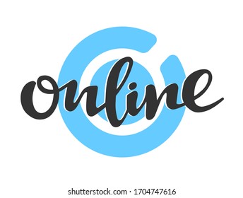Texto vectorial en línea, letras dibujadas a mano