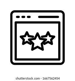 icono de línea delgada vectorial en línea 