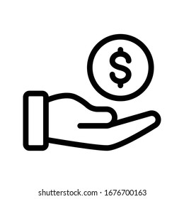 online vector thin line icon 