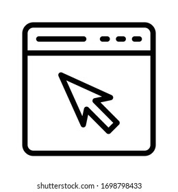online vector thin line icon 
