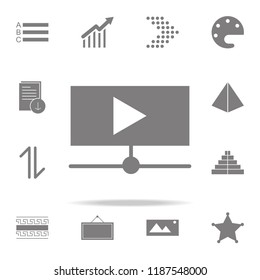 online video play button icon. web icons universal set for web and mobile