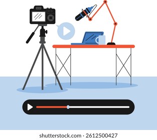 Online Video Production and Vlogging Setup