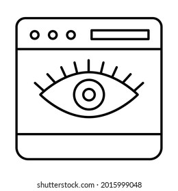 Online visibility icon which can easily modify or edit
