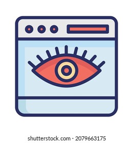 Icono de visibilidad en línea que puede modificar o editar fácilmente
