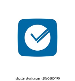 Online vote application vector logo design