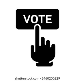 Online voting button vector design, ready to use creative vector