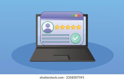 online voting electronic voting system internet election template.on blue background.Vector Design Illustration.